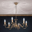 Candelabru clasic alama patinata 6xE14/40W, Stilluster LU 1285/6 Patina Orion